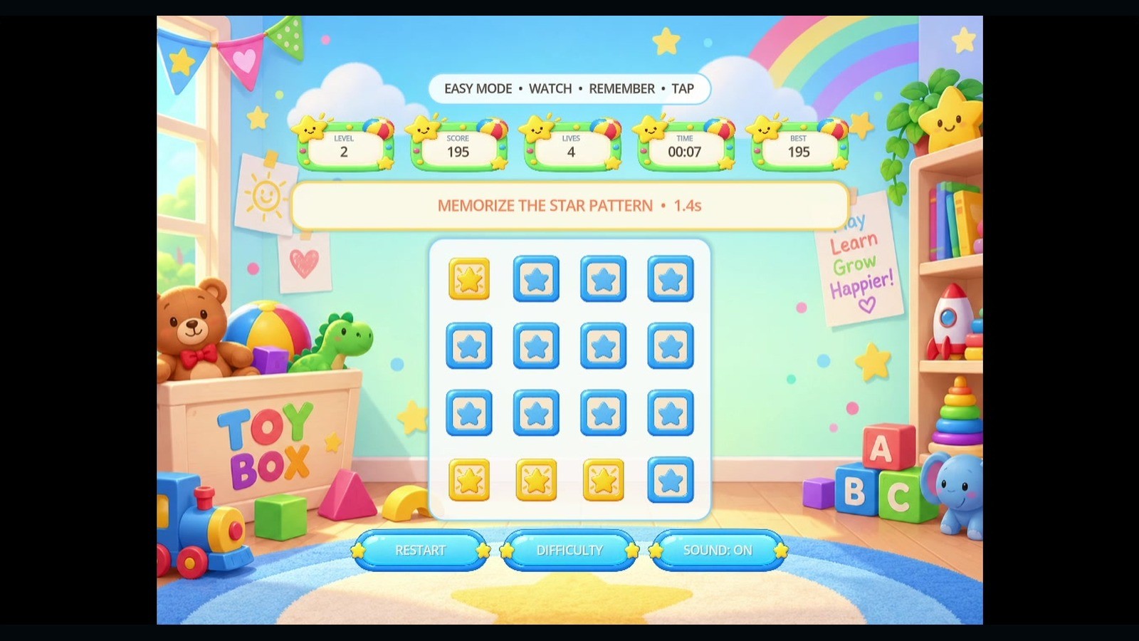 Memory Grid Reskin game preview