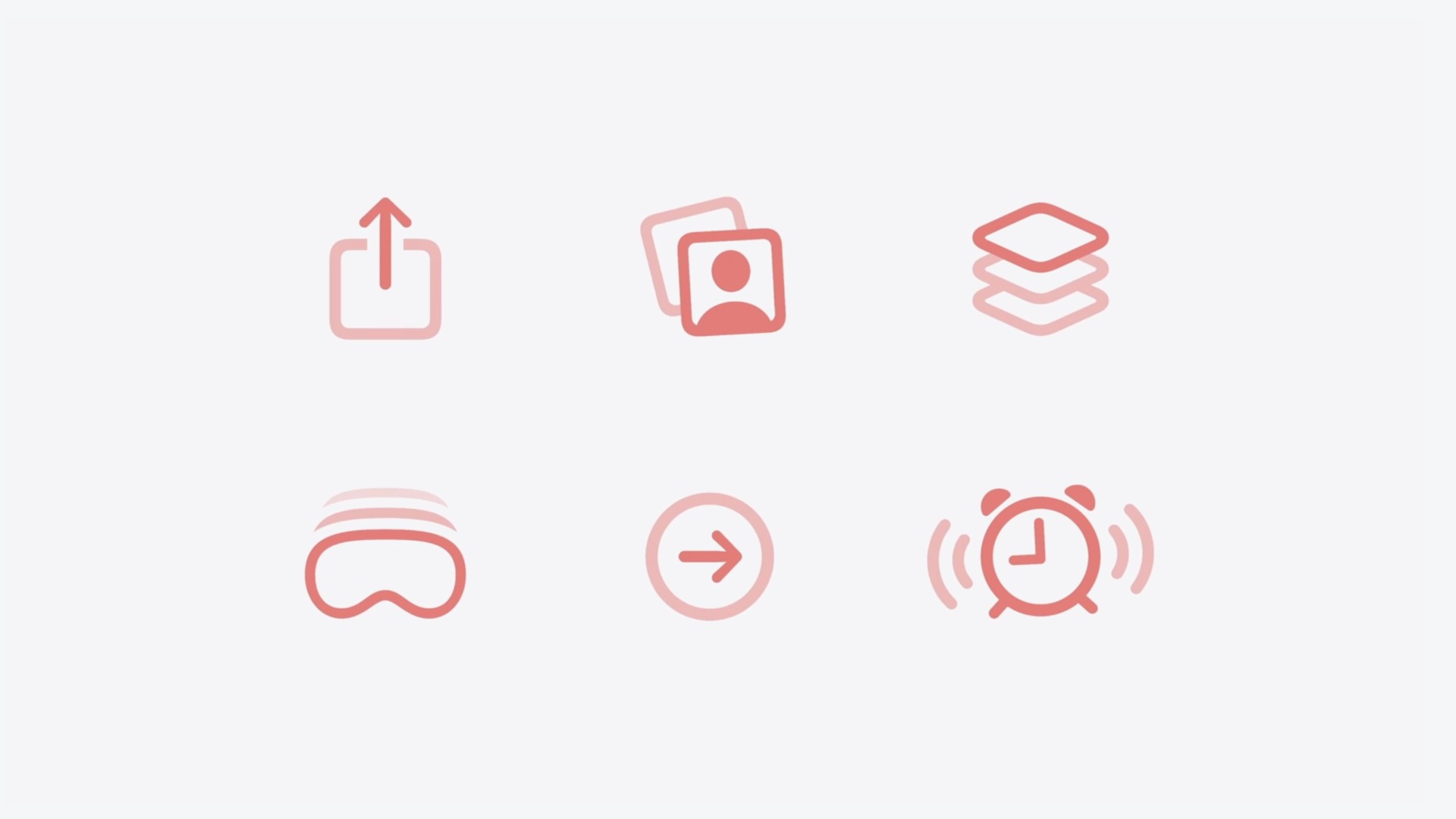 Examples of common SF Symbols that have the wiggle animation