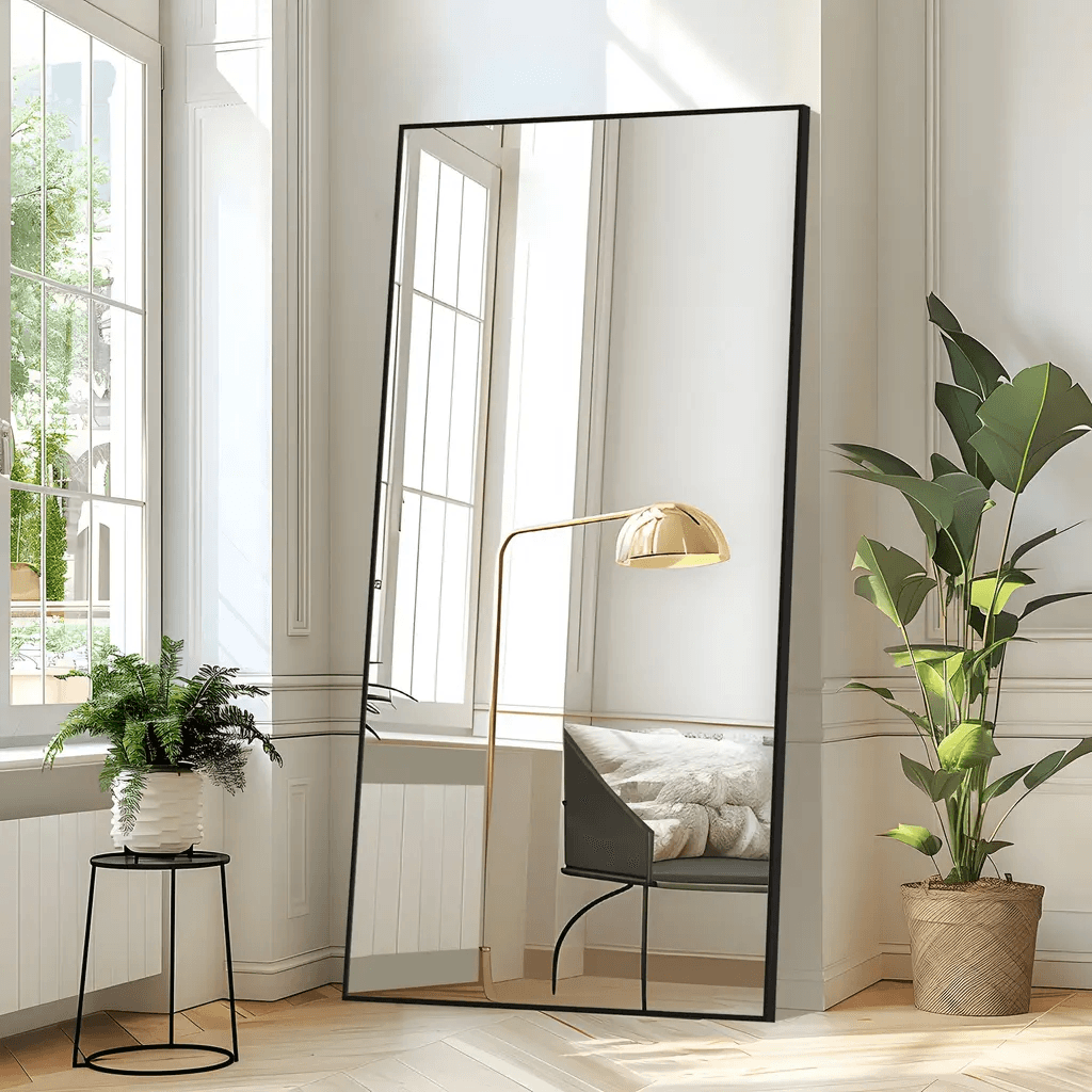 Product image for Modern Oversized Aluminum Alloy Full-Length Floor Mirror
