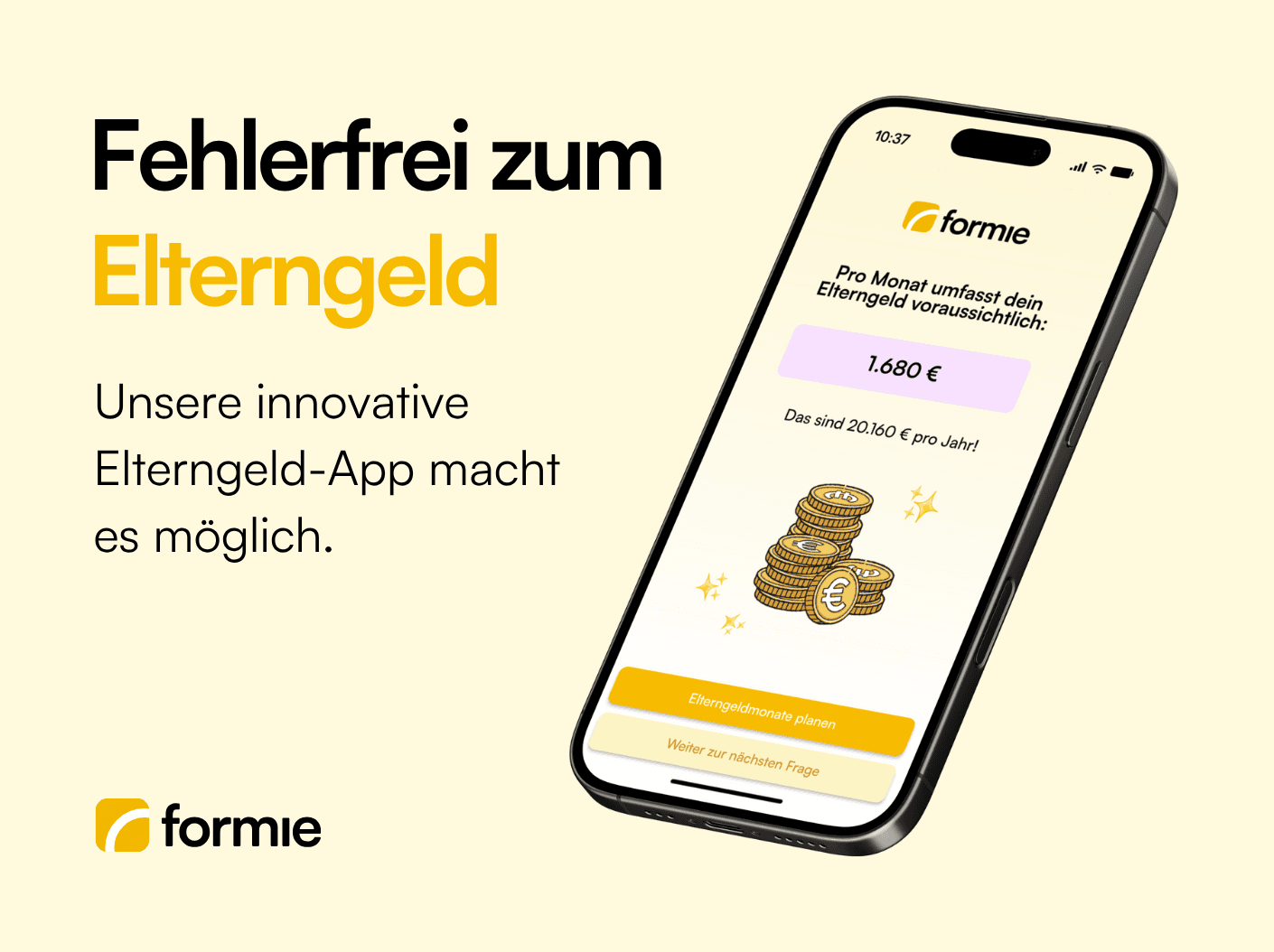 Fehlerfrei zum Elterngeld - Die erste Elterngeld-App macht es möglich.