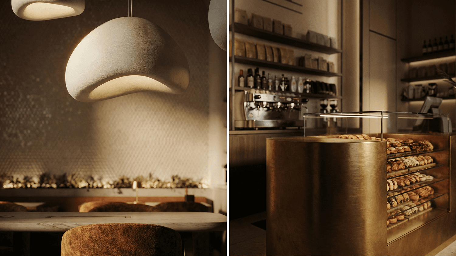 Interior render lounge area vignette