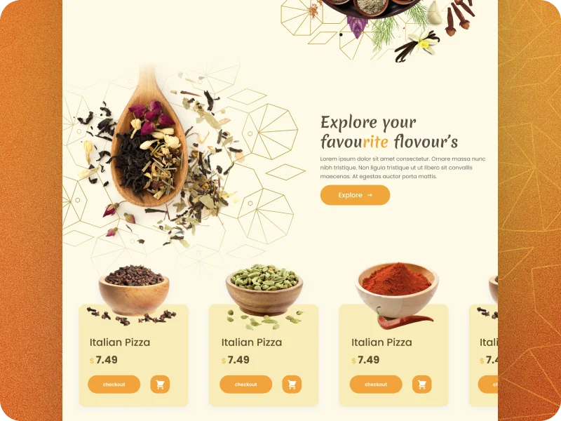 Mixtures and Spice Menu