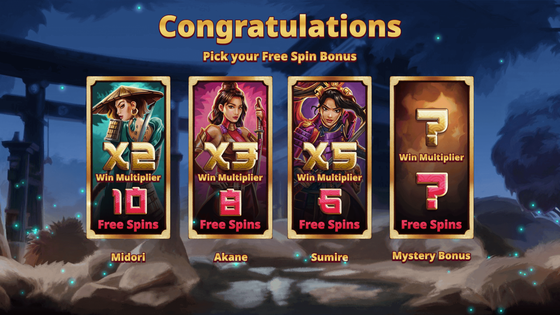 Three Samurai - free spins