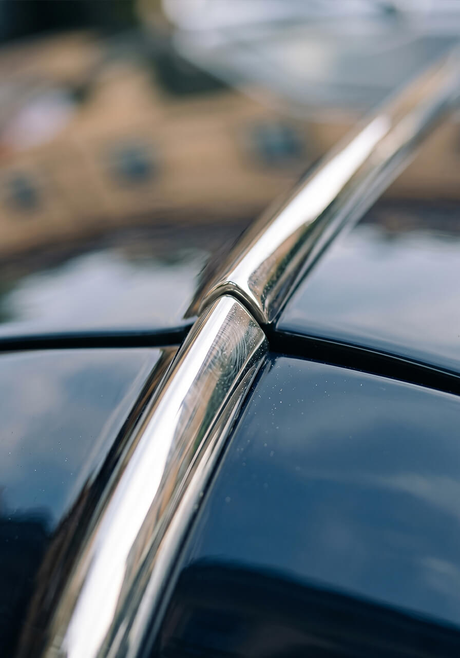 Хромированная деталь ретро автомобиля Villa d’Este Concorso d’Eleganza Италия