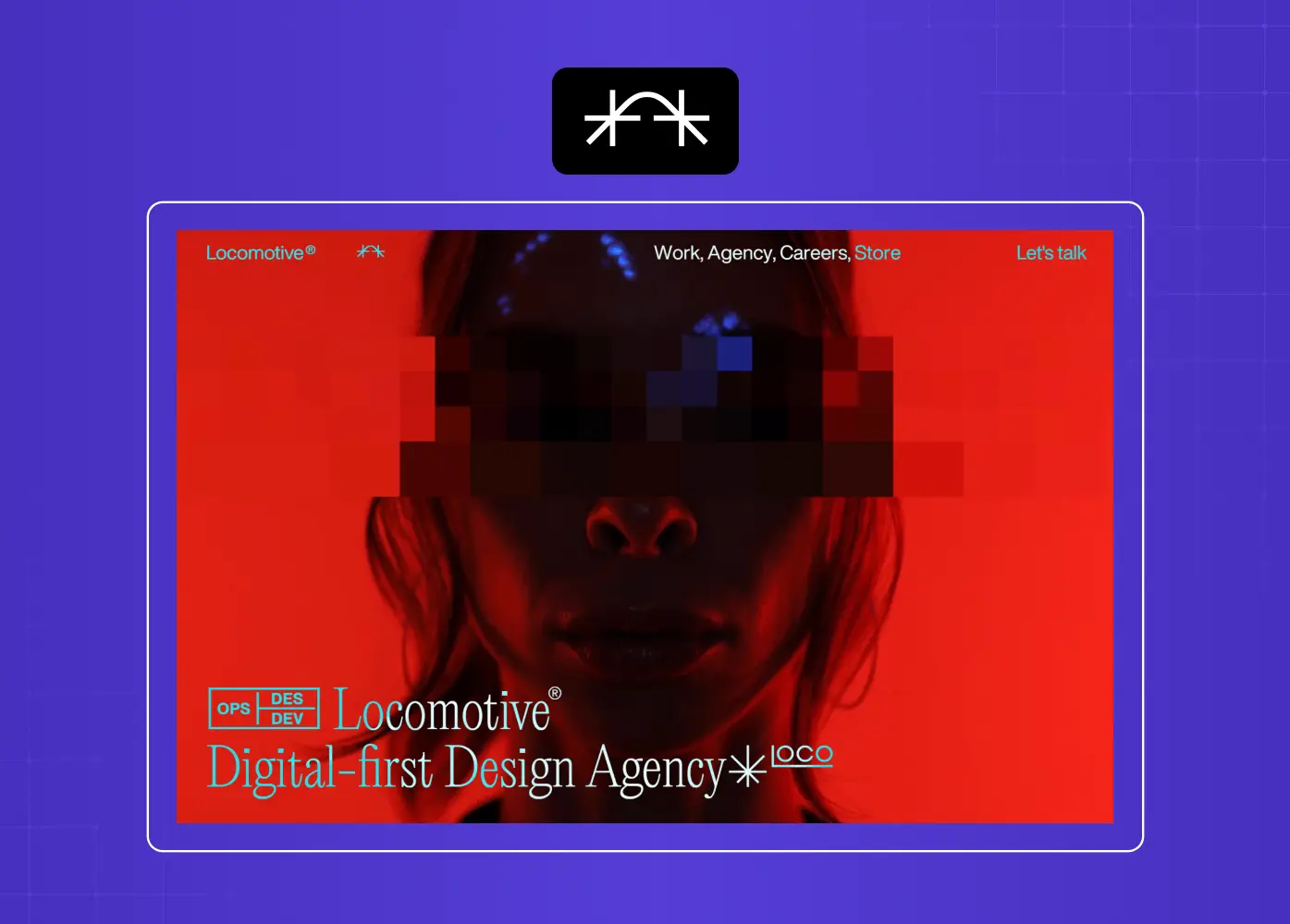Experimental agency website using vivid colors, unconventional typography, and immersive visuals to create a striking digital identity.