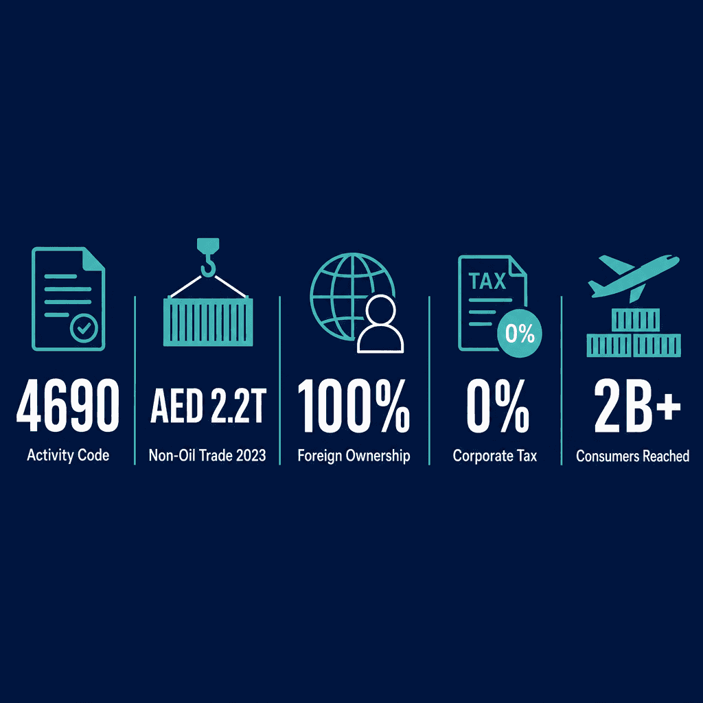 Infographic: General Non-Specialised Wholesale Trade Trading License in Dubai