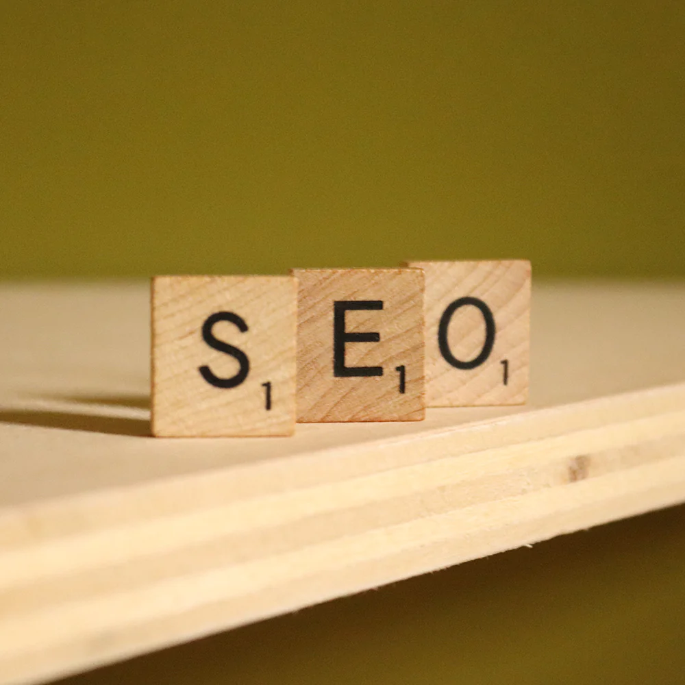 SEO with scrabble blocks
