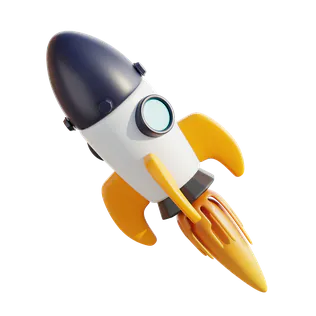 Free 3D rocket icon