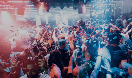 Bright, spacious gallery interior with vaulted white arches, tall windows, and reflective wooden floors
