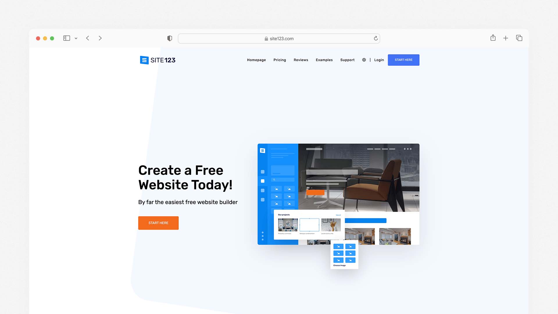 SITE123 — Best Free Mobile Website Builder