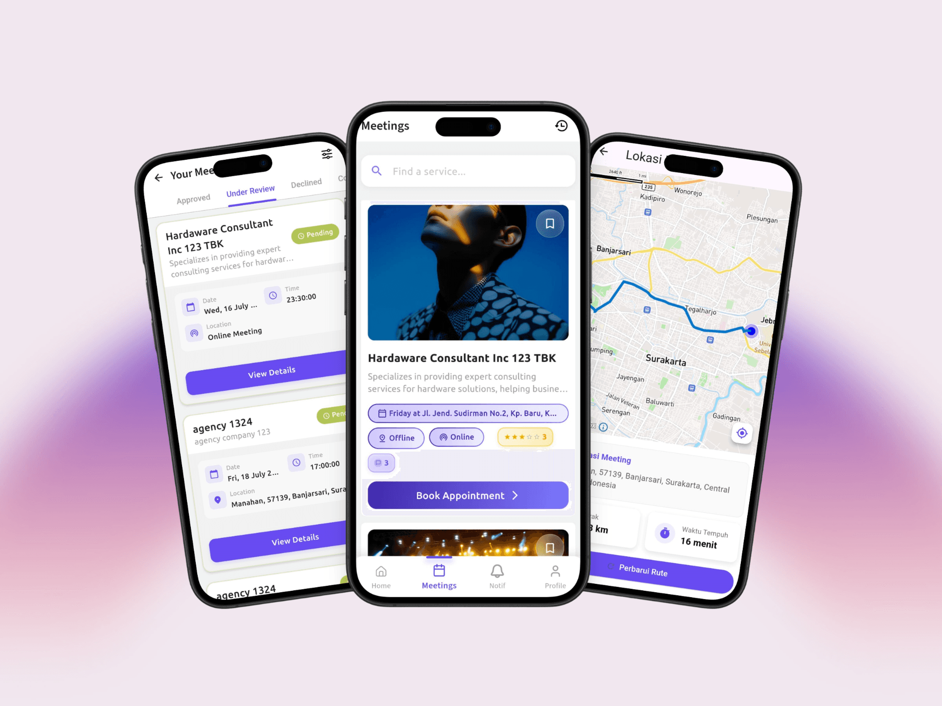 Preview of a client project