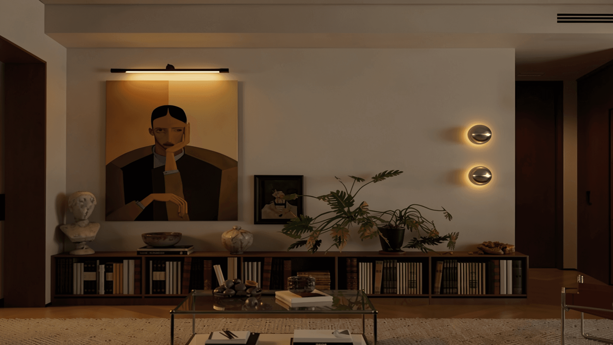 Studio room. AI-generated.