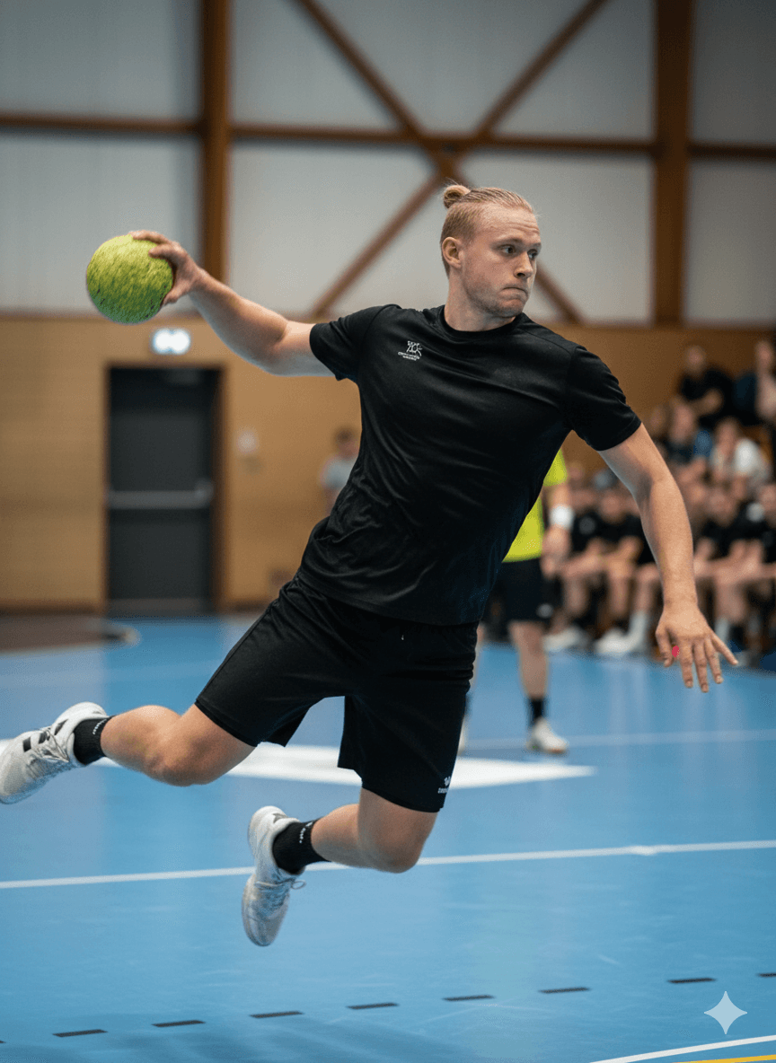 Concetrated triathlete grayscale