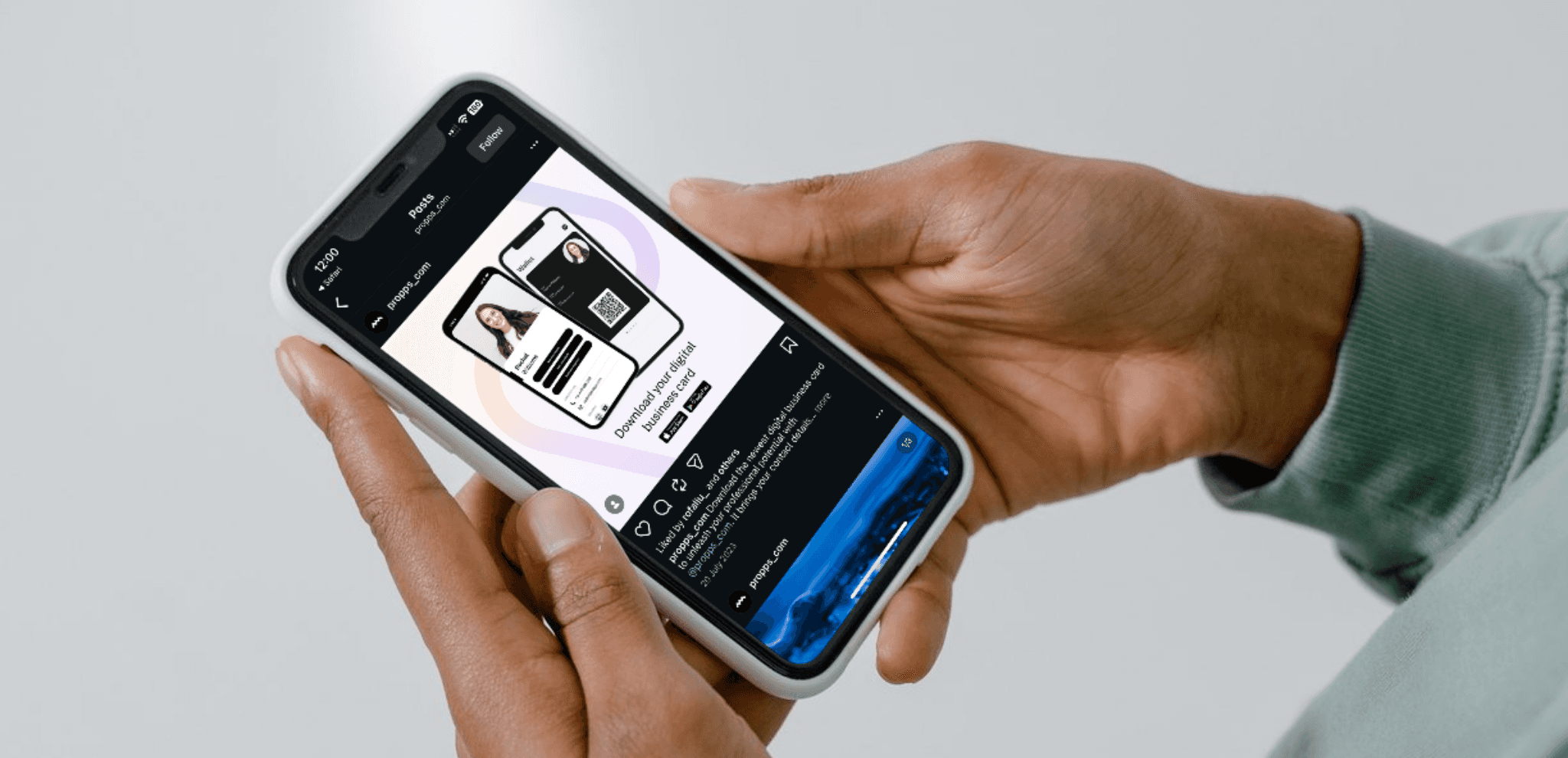 Propps social post on instagram