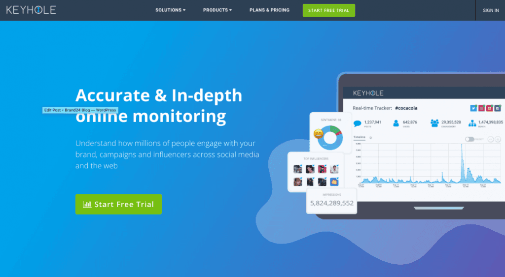 Keyhole Twitter Analytics Tool