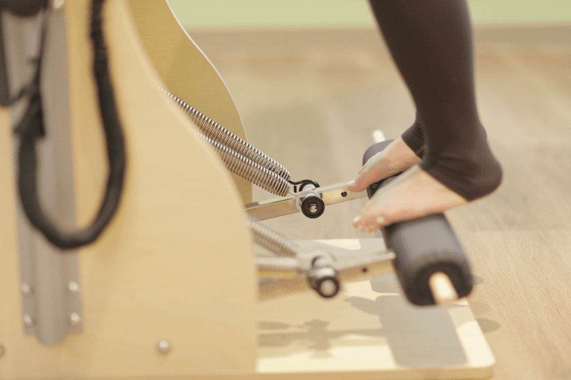 マシンを使用している足元の様子