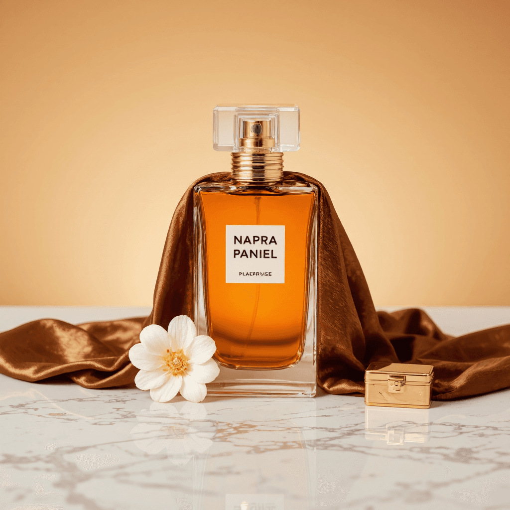 product photography of perfume