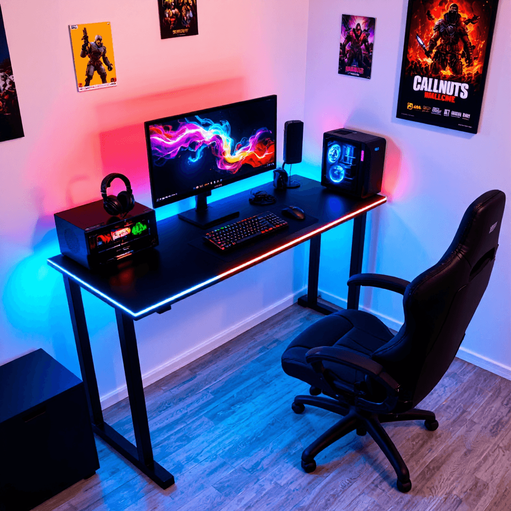 product photography of PC case