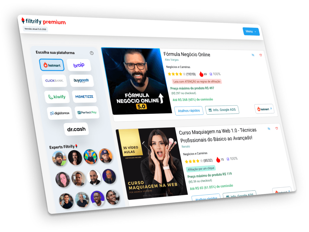 Ferramenta Filtripack função Garimpagem