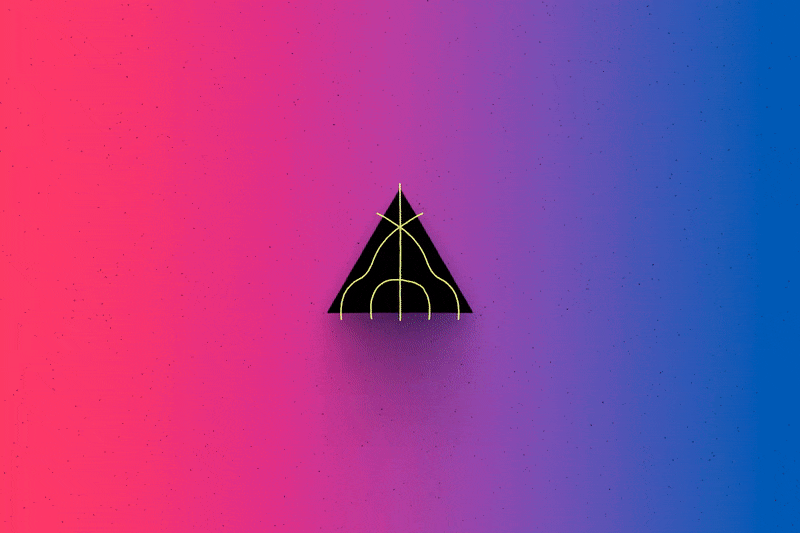 distorteg glitch triangle animated gif