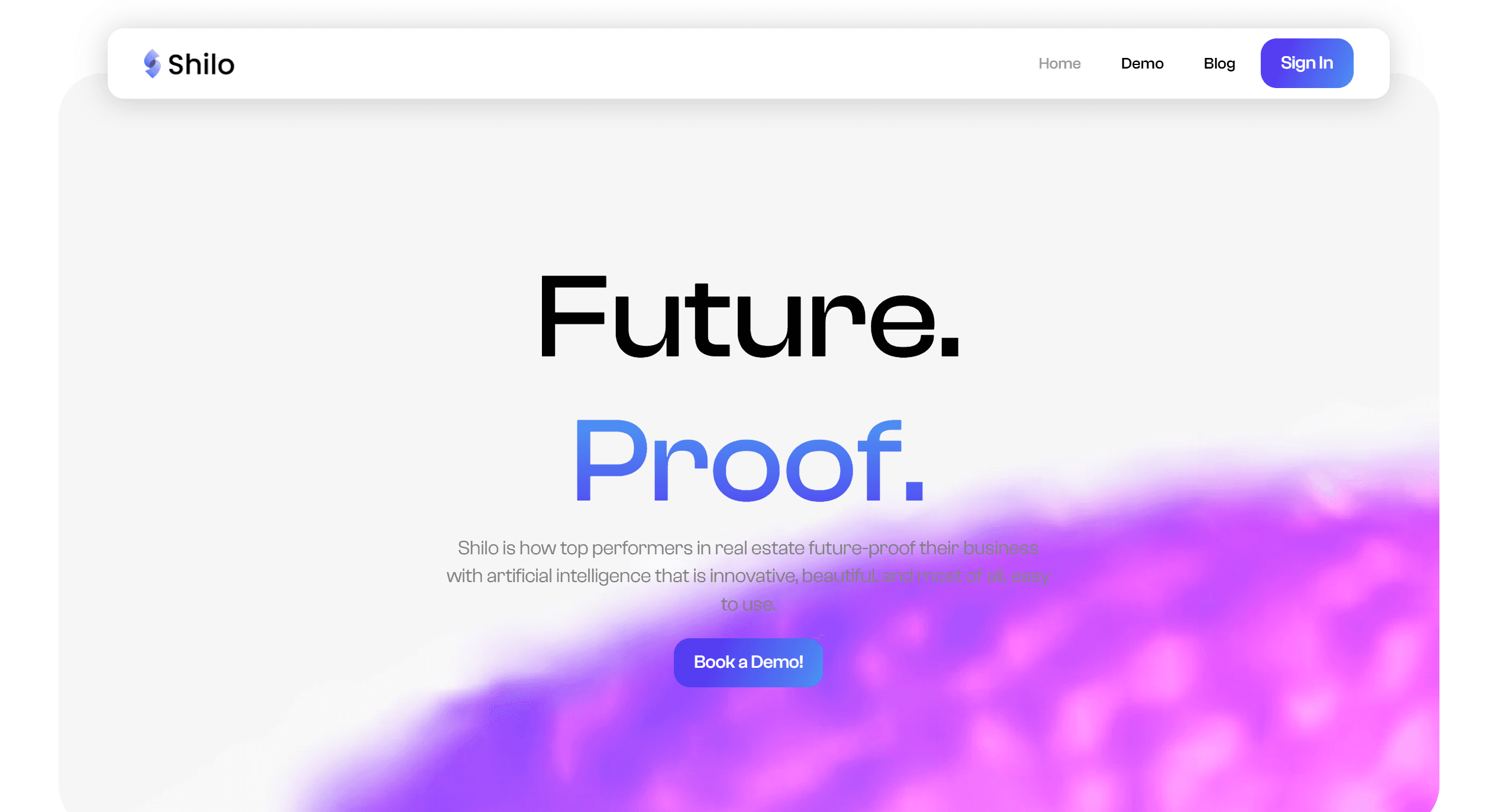 Shilo AI Homepage - propertyaitools.com - real estate ai - ai tools