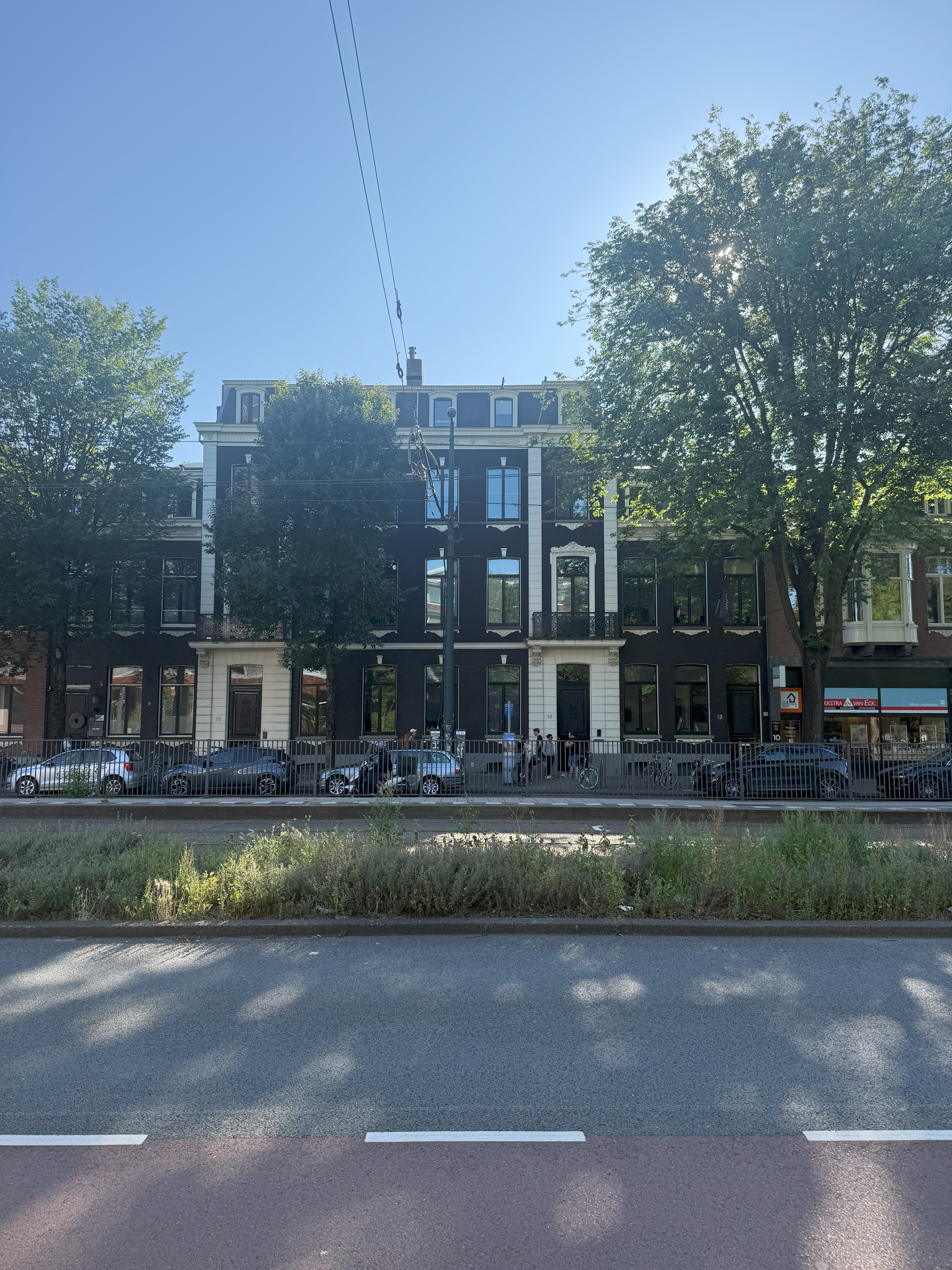 hallway between glass-panel doors