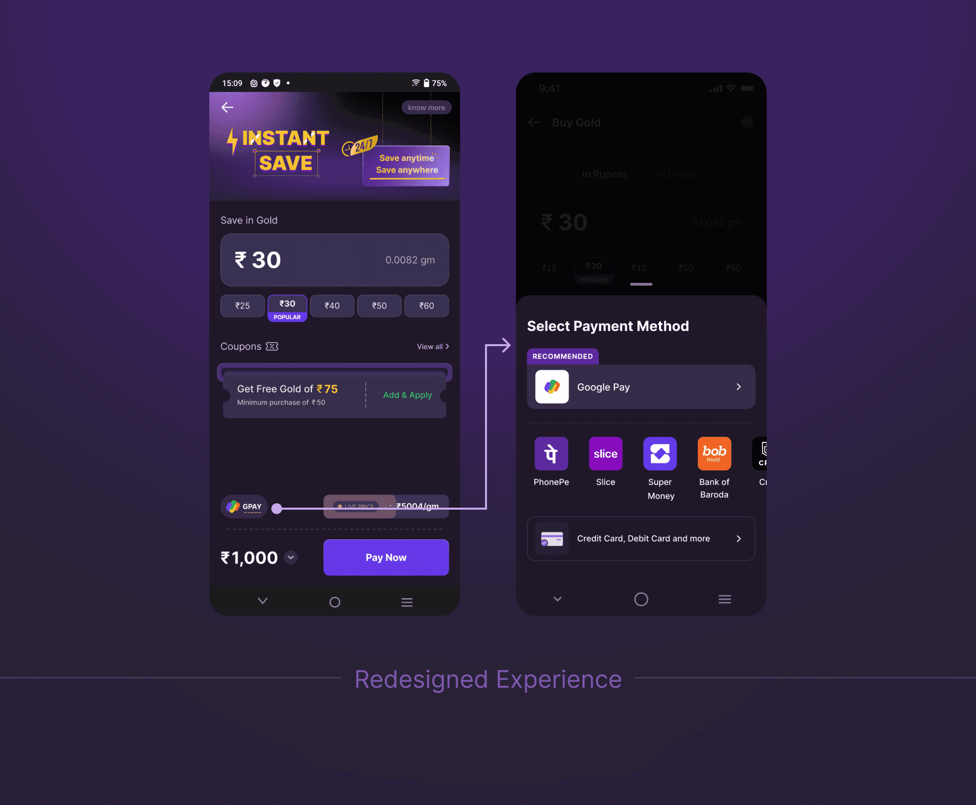Improved Payment Experience