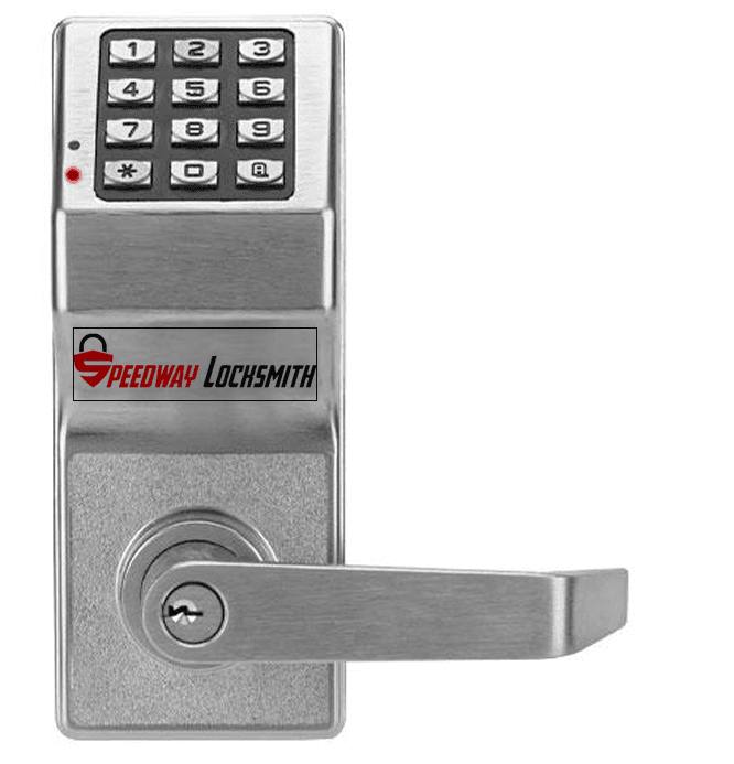 The Alarm Lock Trilogy DL2700 Keypad Lever Set in US26D Satin Chrome is a heavy-duty Grade 1 commercial electronic lock designed for high-traffic doors. This reliable standalone access control solution features a durable 12-button metal keypad, programmable PIN codes, and a sleek satin chrome lever handle that meets strict ADA requirements. Perfect for offices, retail stores, warehouses, schools, and multi-family housing in the Phoenix metro area, the DL2700 offers quick code changes without wiring and supports up to 2,000 user codes with audit trail capability. The solid construction and Grade 1 rating ensure long-lasting performance even in demanding Arizona commercial environments. Key Features: Grade 1 commercial rating – built for heavy use US26D Satin Chrome finish Easy-to-use metal keypad with LED indicators Battery operated (no hardwiring required) Weather-resistant design Key override capability Programmable for single or multiple users Speedway Locksmith stocks and professionally installs the Alarm Lock Trilogy DL2700 throughout Phoenix, Tempe, Mesa, Scottsdale, Chandler, Gilbert, and surrounding cities. Need this lock installed today? Call our 24/7 team for fast, expert service.