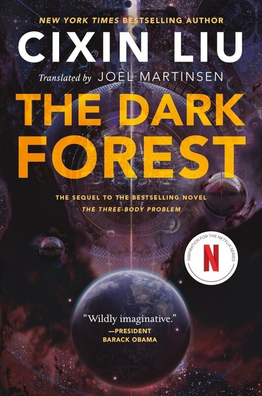 Cover image from the novel The Dark Forest