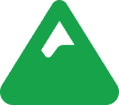 A green triangular area sign icon with a white mountain symbol in the center.