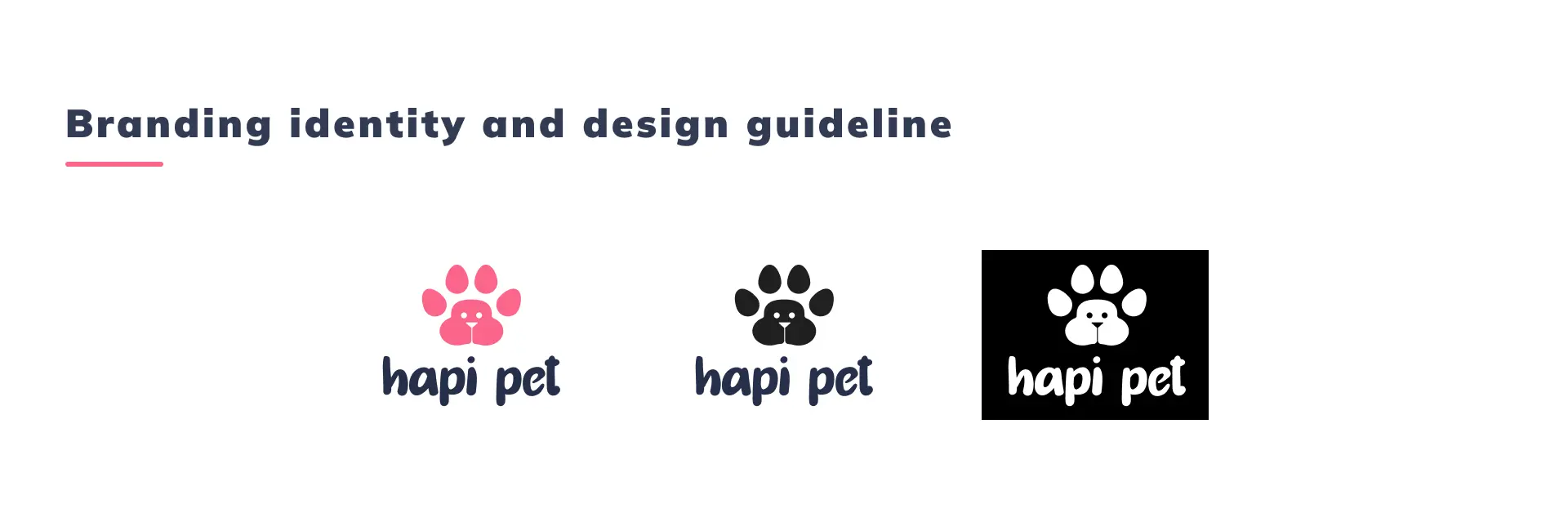 Hapiet logo UX UI Case Study Hapi Pet - Nguyen Tan Toan Product Design