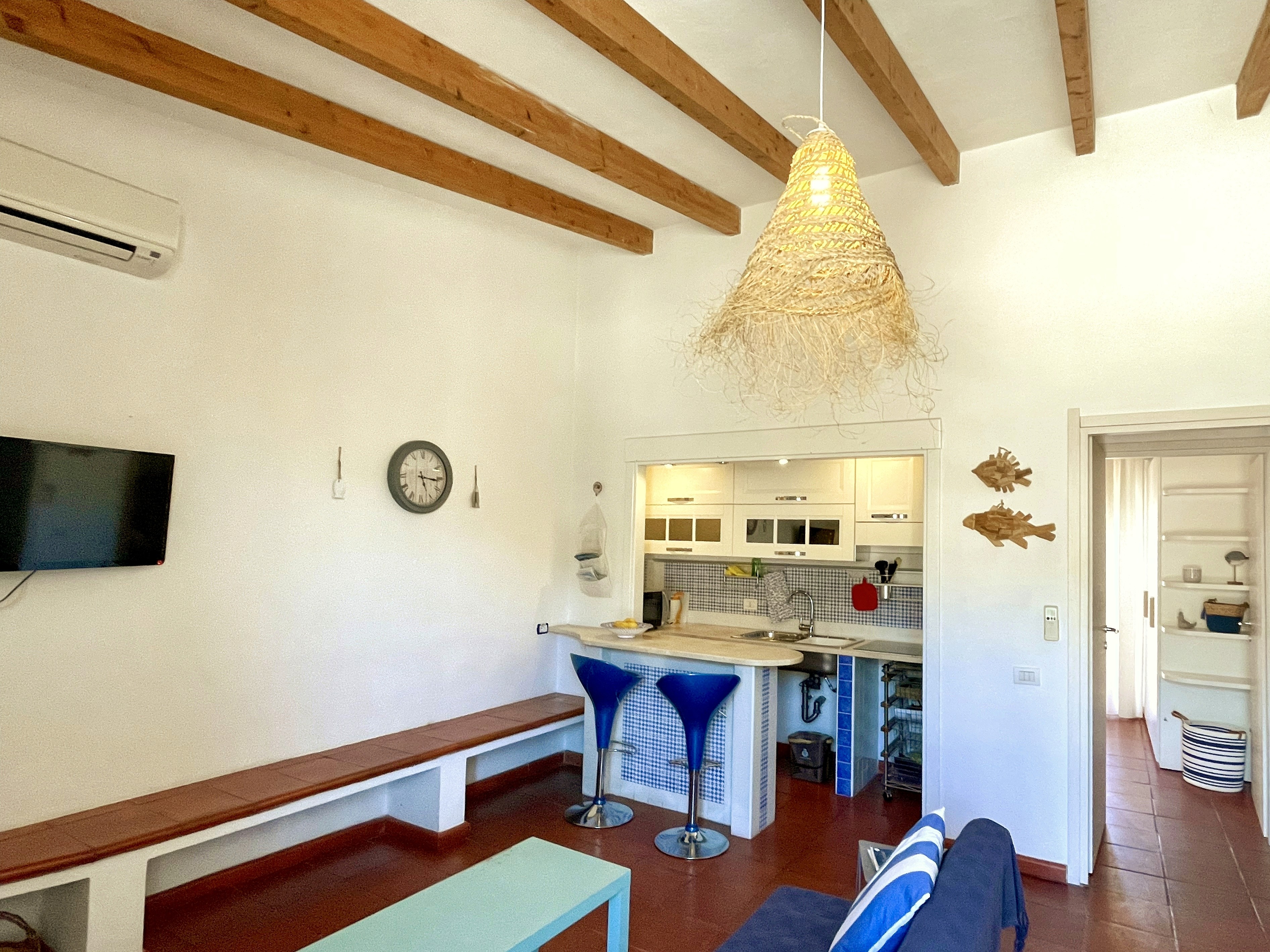 Salone con angolo cucina del Bilocale Casa Lia