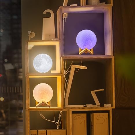 Elegant led moon lamp with modern appeal and high-quality craftsmanship.