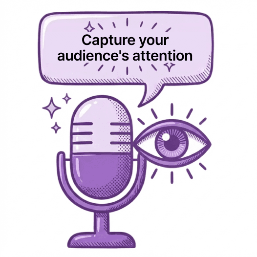 Una visualización abstracta del compromiso con podcasts