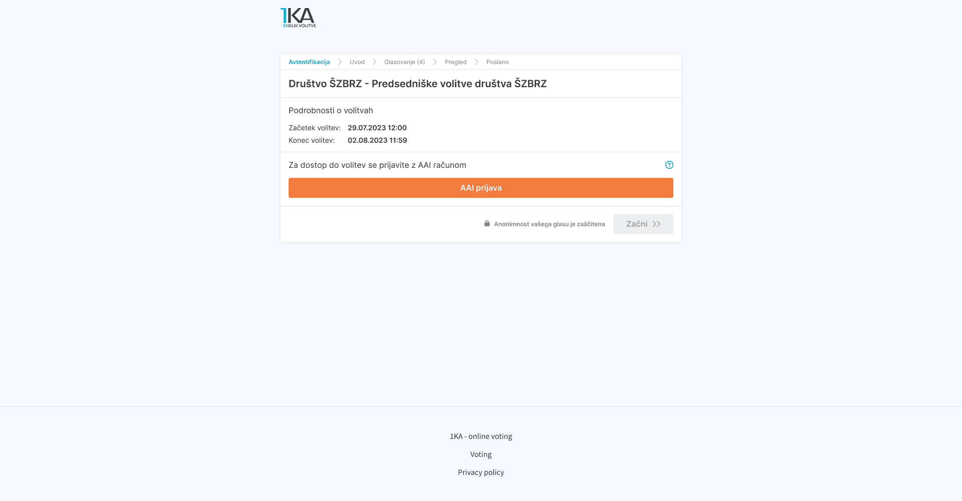 oneclickvoting - SSO login