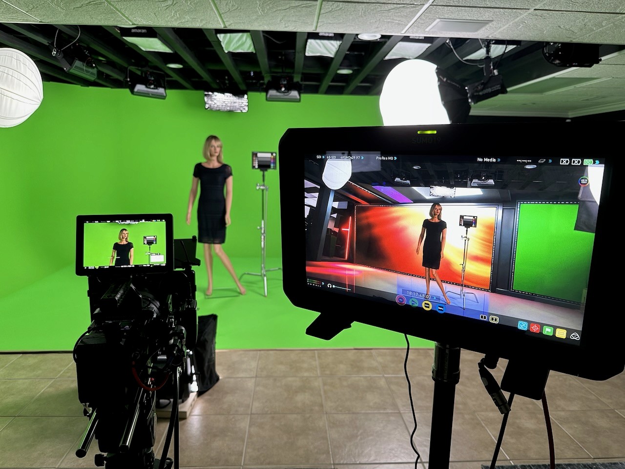 Film shoot in old west town