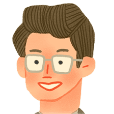 営業部長のイラスト。