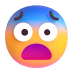 어쩔 줄 모르는 감정 이모티콘