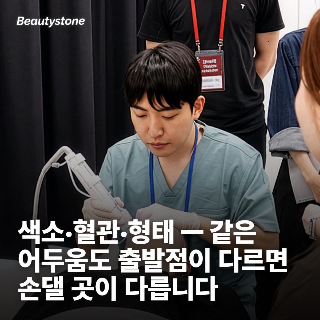 레이저가 답이 되는 눈밑은 한 갈래입니다