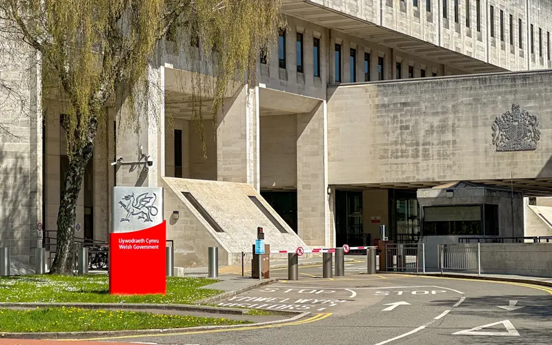 The Welsh Government's headquarters at the Crown Buildings in Cathays Park, Cardiff
