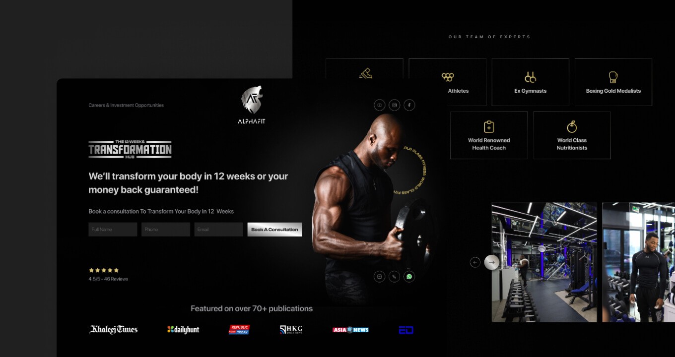 Website Design & Development Blue Cap Pro