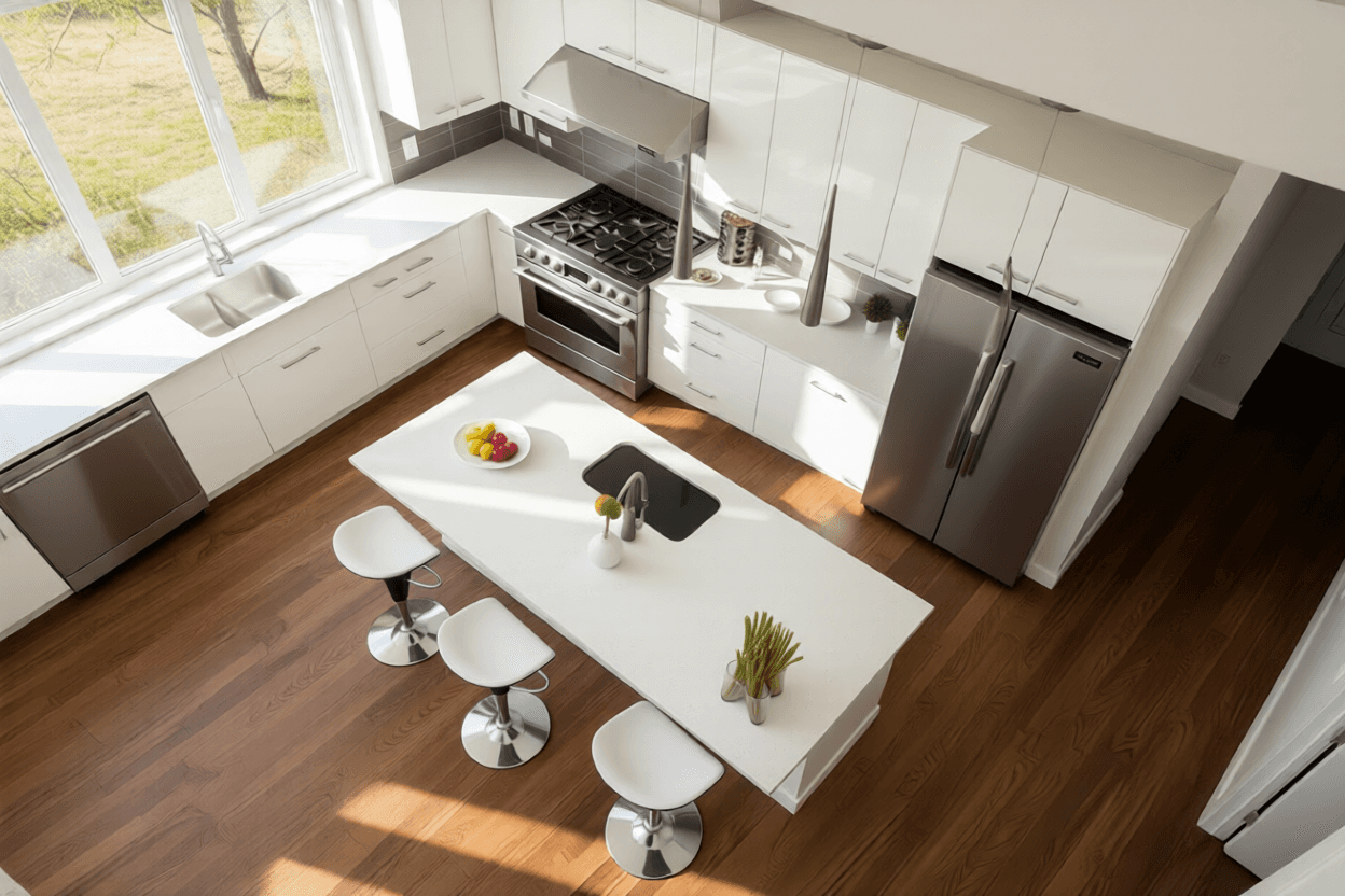 Image of a renovated kitchen