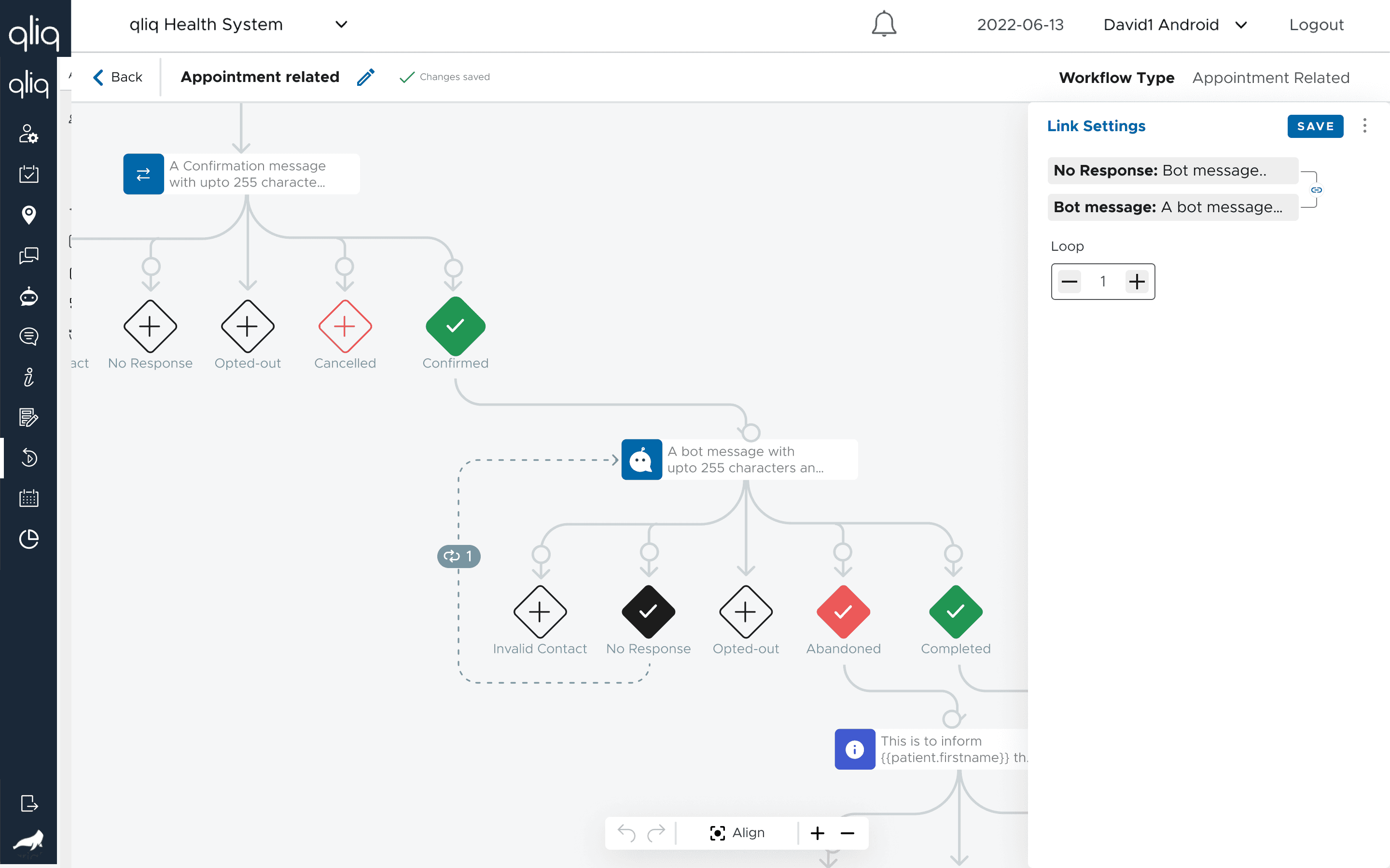 A mockup with 3 screens from jop portal app