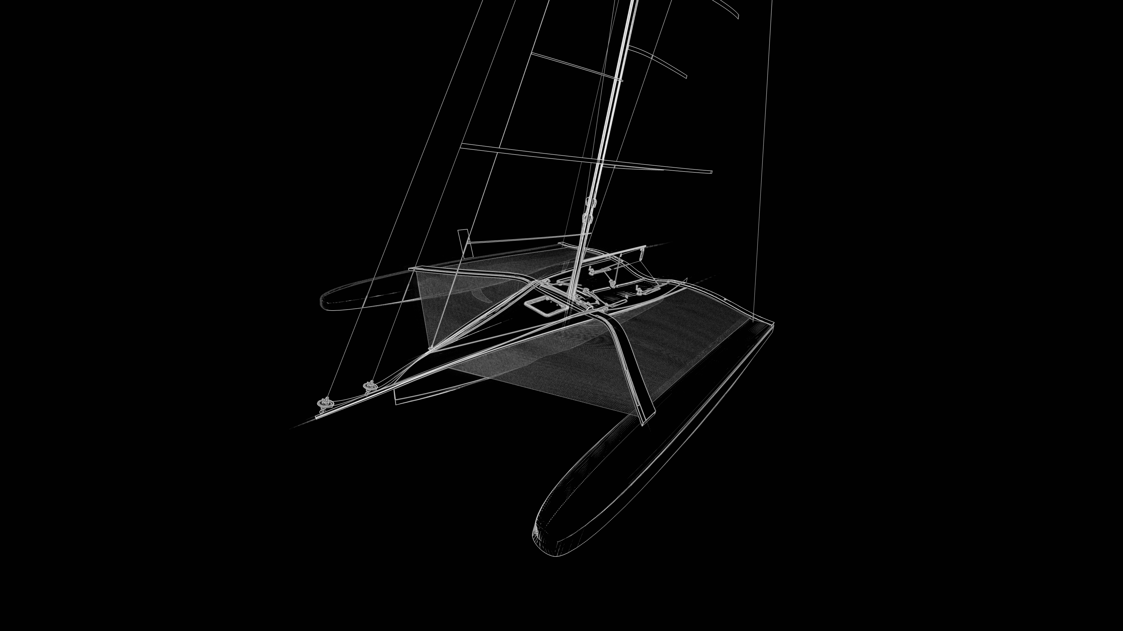 Innovative trimaran yacht design by Ronan Ohier, merging expressive lines, performance-oriented hulls, and luxurious finishing touches.