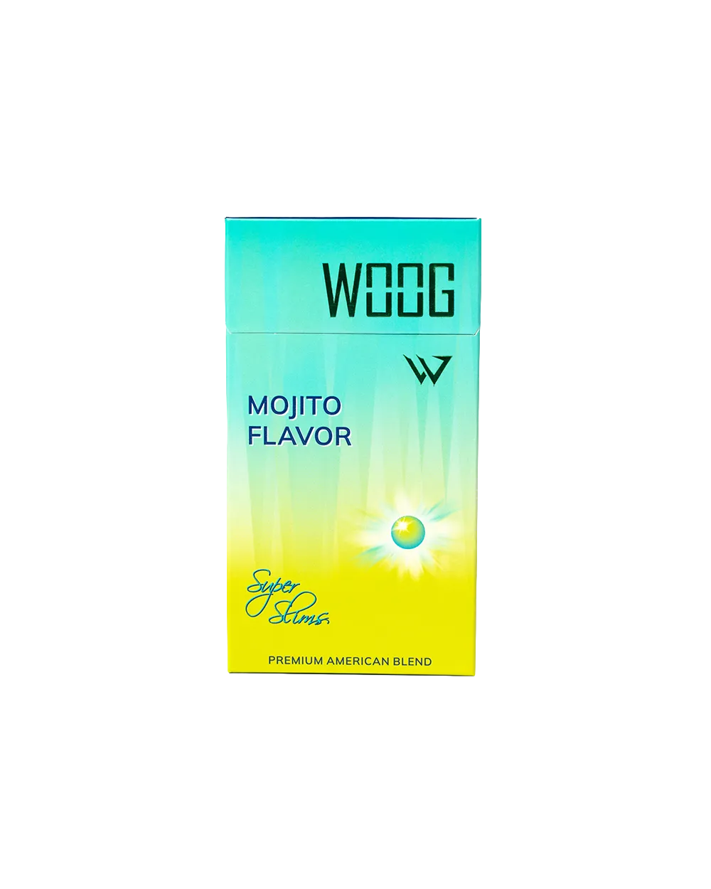 Woog mojito-flavored cigarette pack.