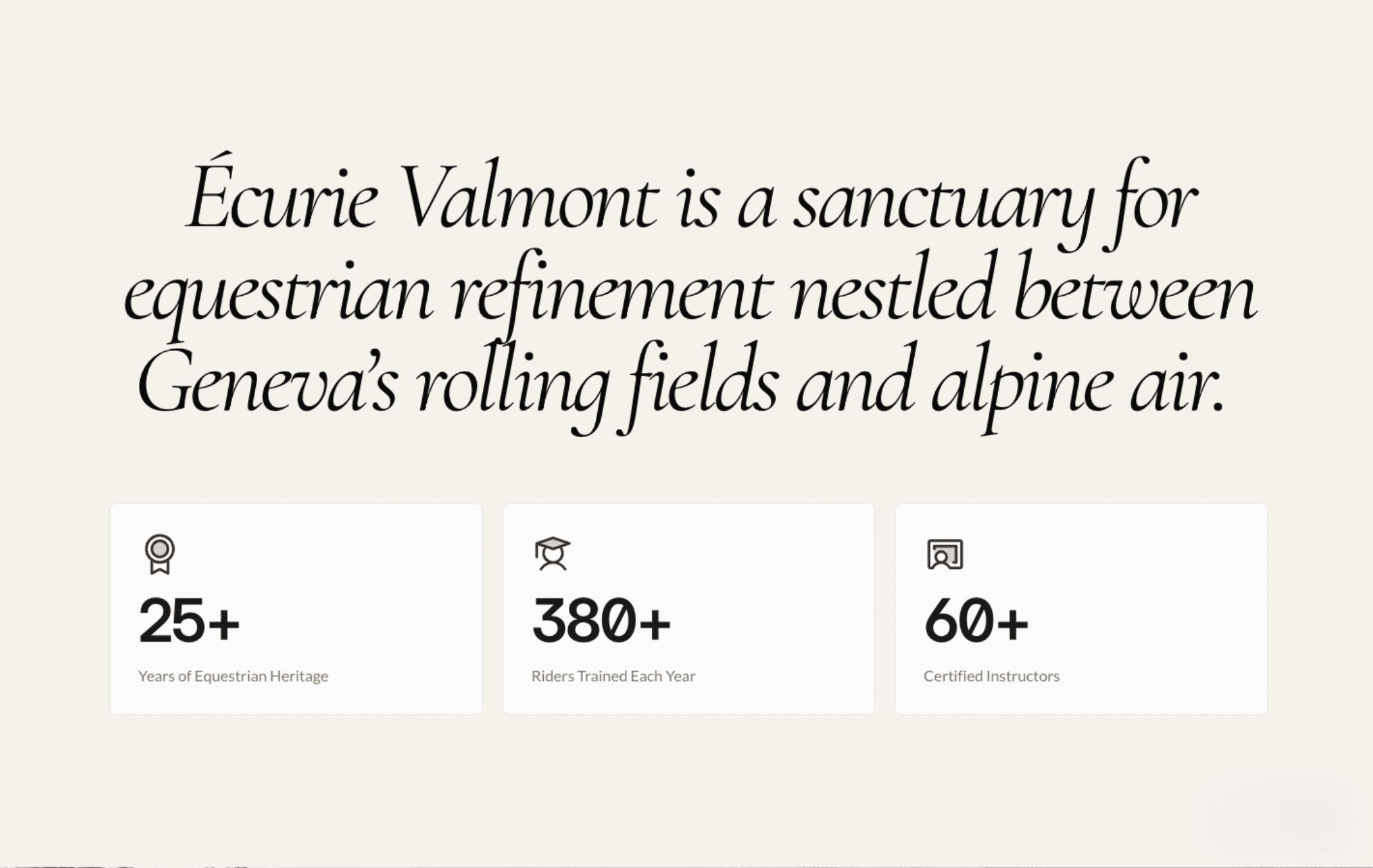 Ecurie Valmont Project detail image