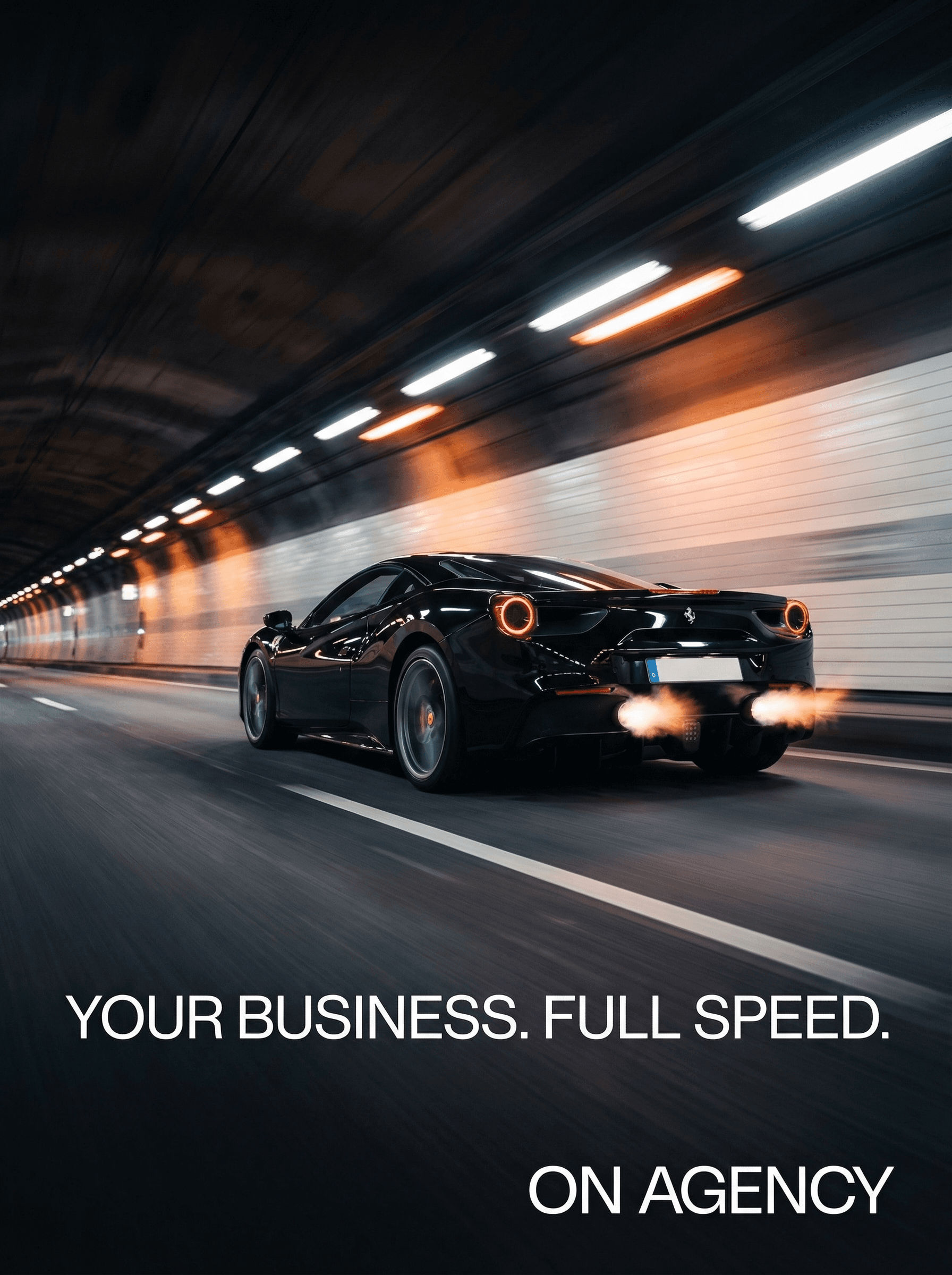 Ferrari in the highway