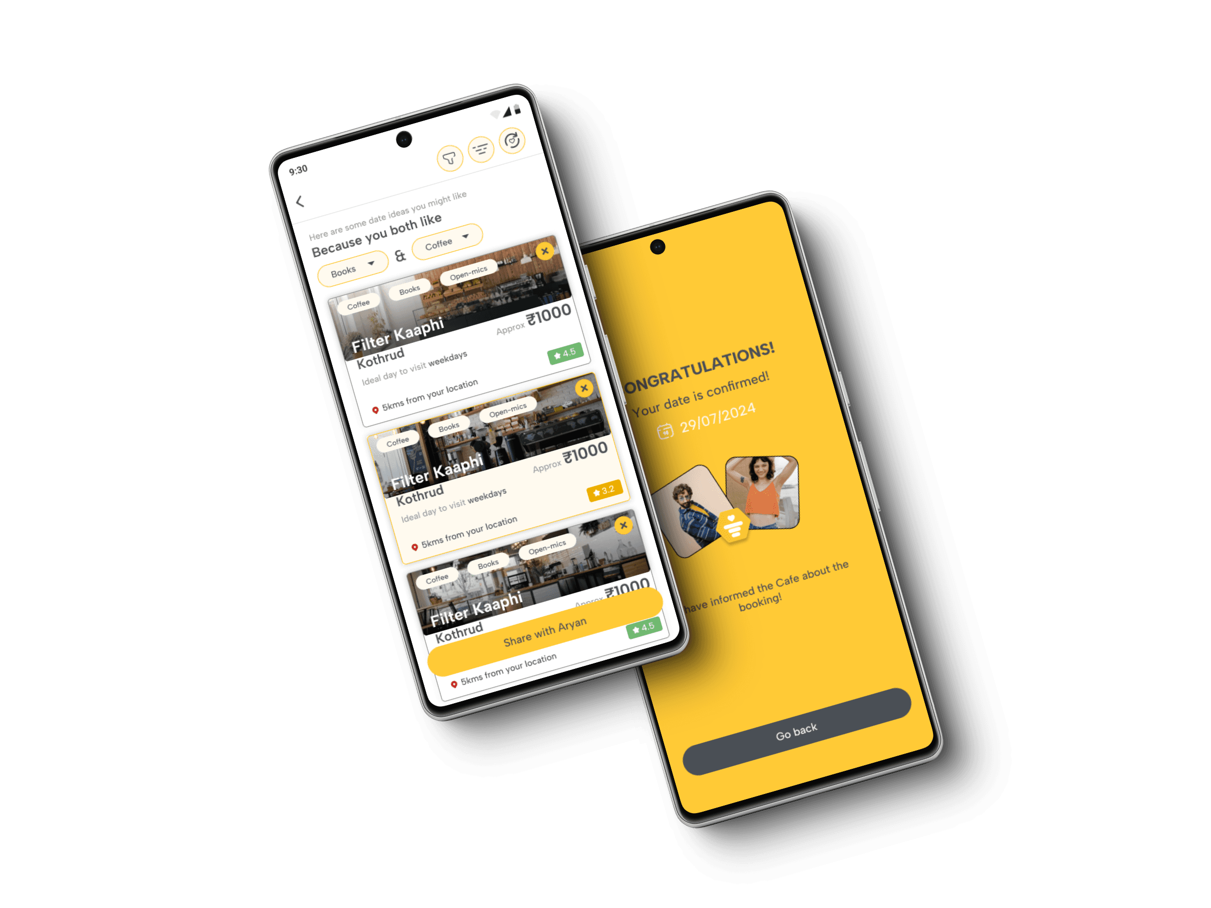 a cellphone leaning against a wall