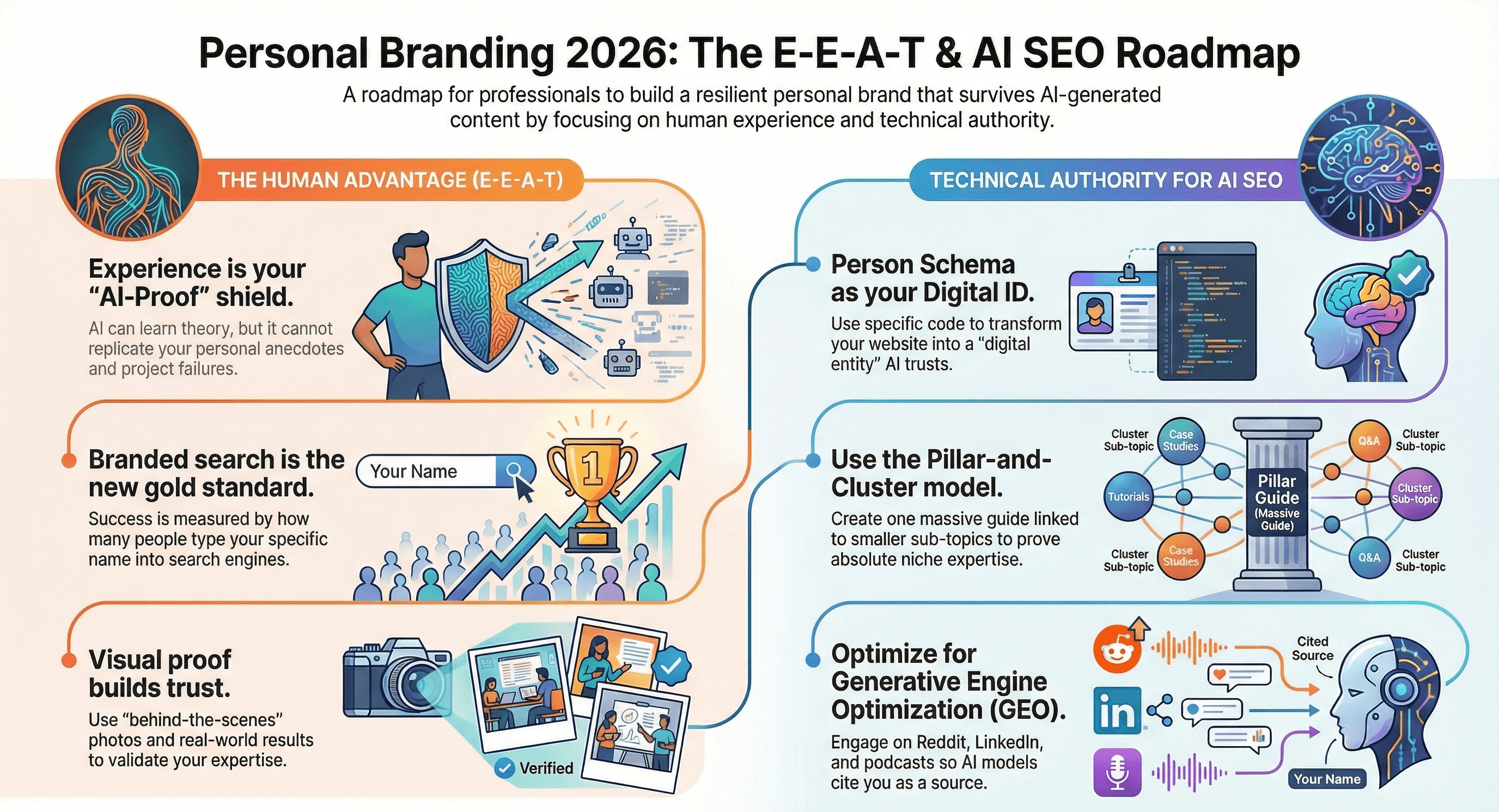 Personalni brend infografika