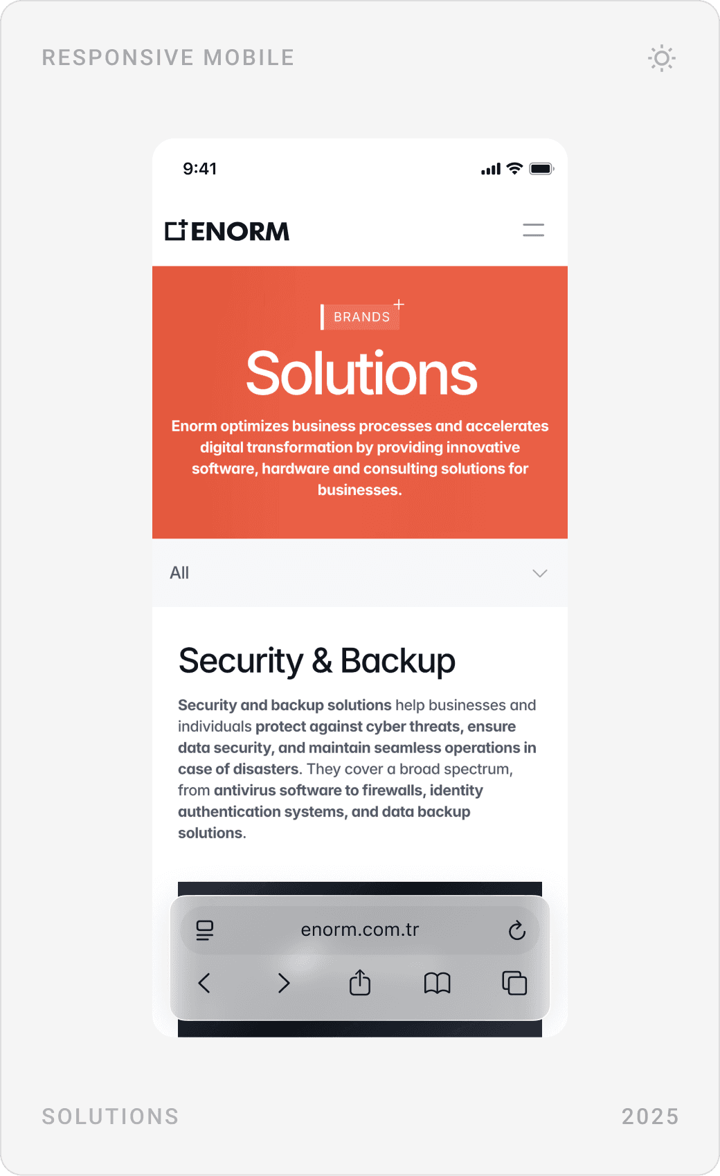 Professional Corporate Solutions Mobile Design